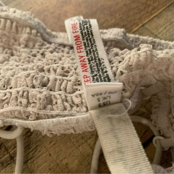 Free People Intimately womens size small white Flower lace bralette - Picture 4 of 7